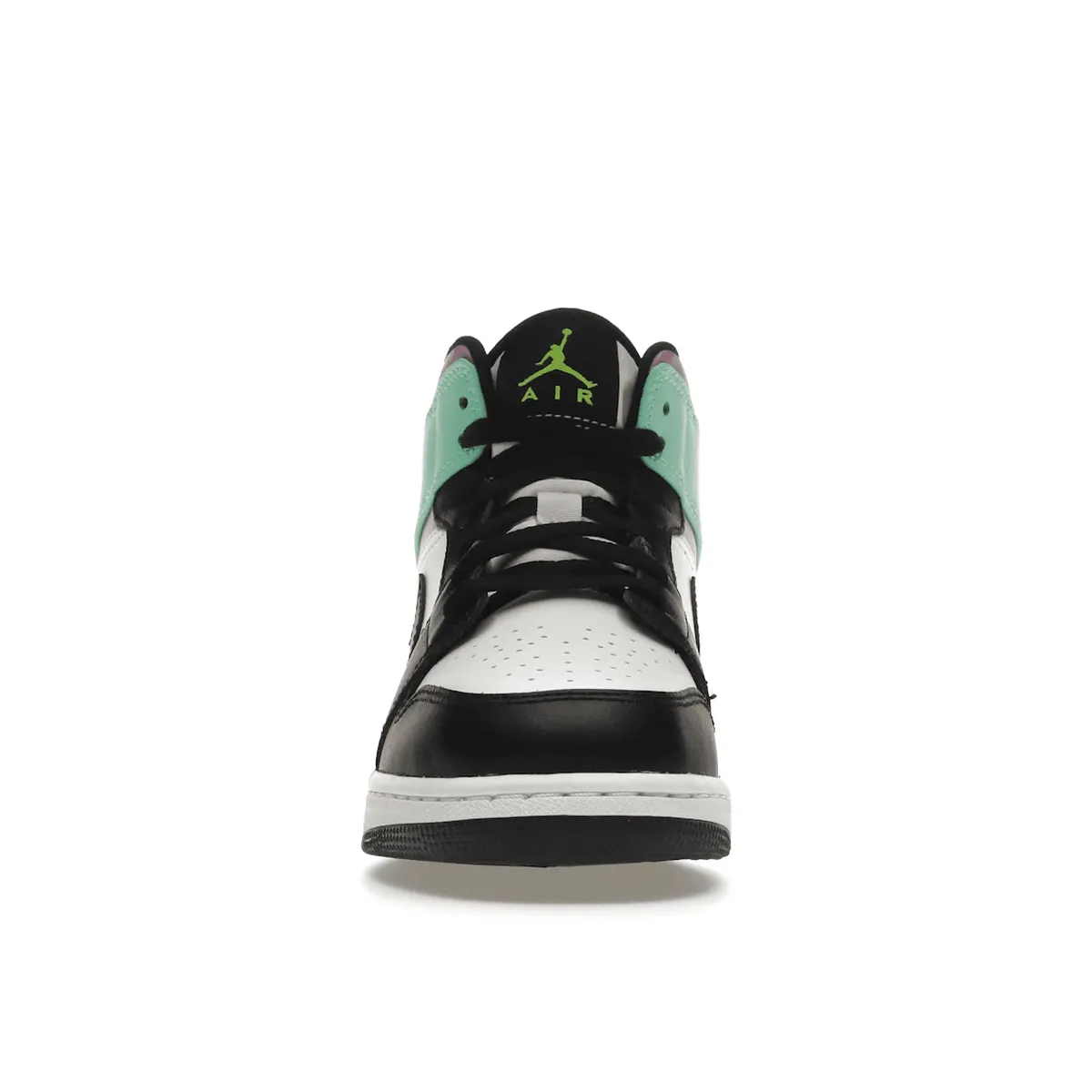 Soft Leather Air Jordan 1 Mid Pastel Black Toe