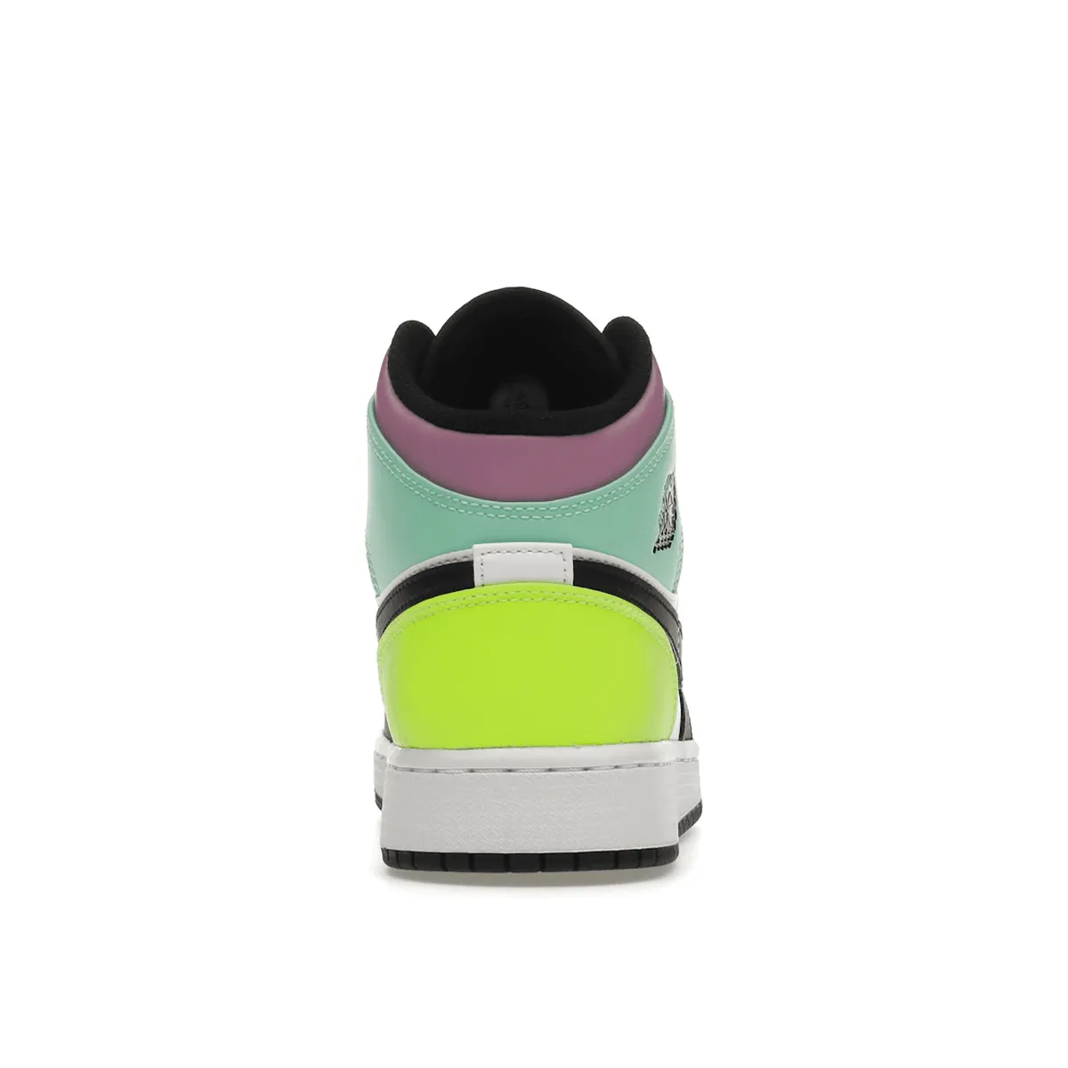 Soft Leather Air Jordan 1 Mid Pastel Black Toe