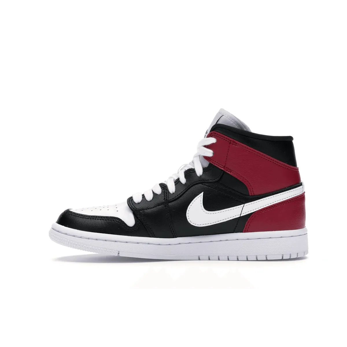Soft Material Air Jordan 1 Mid Black Noble Red