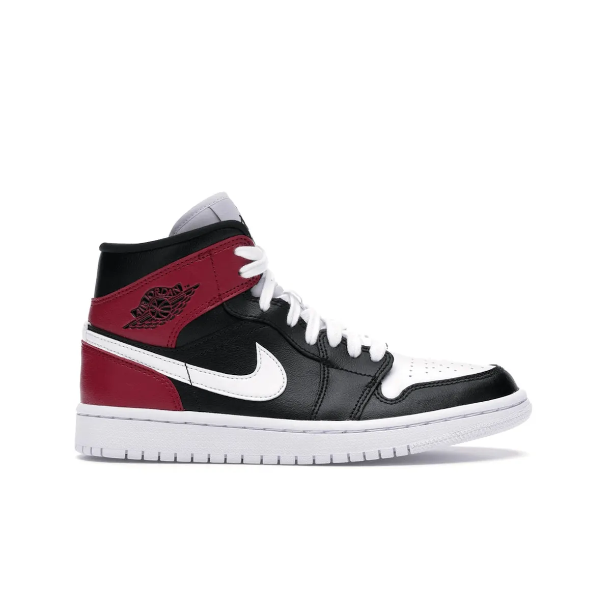 comfortable socks Running Shoes Air Jordan 1 Mid Black Noble Red
