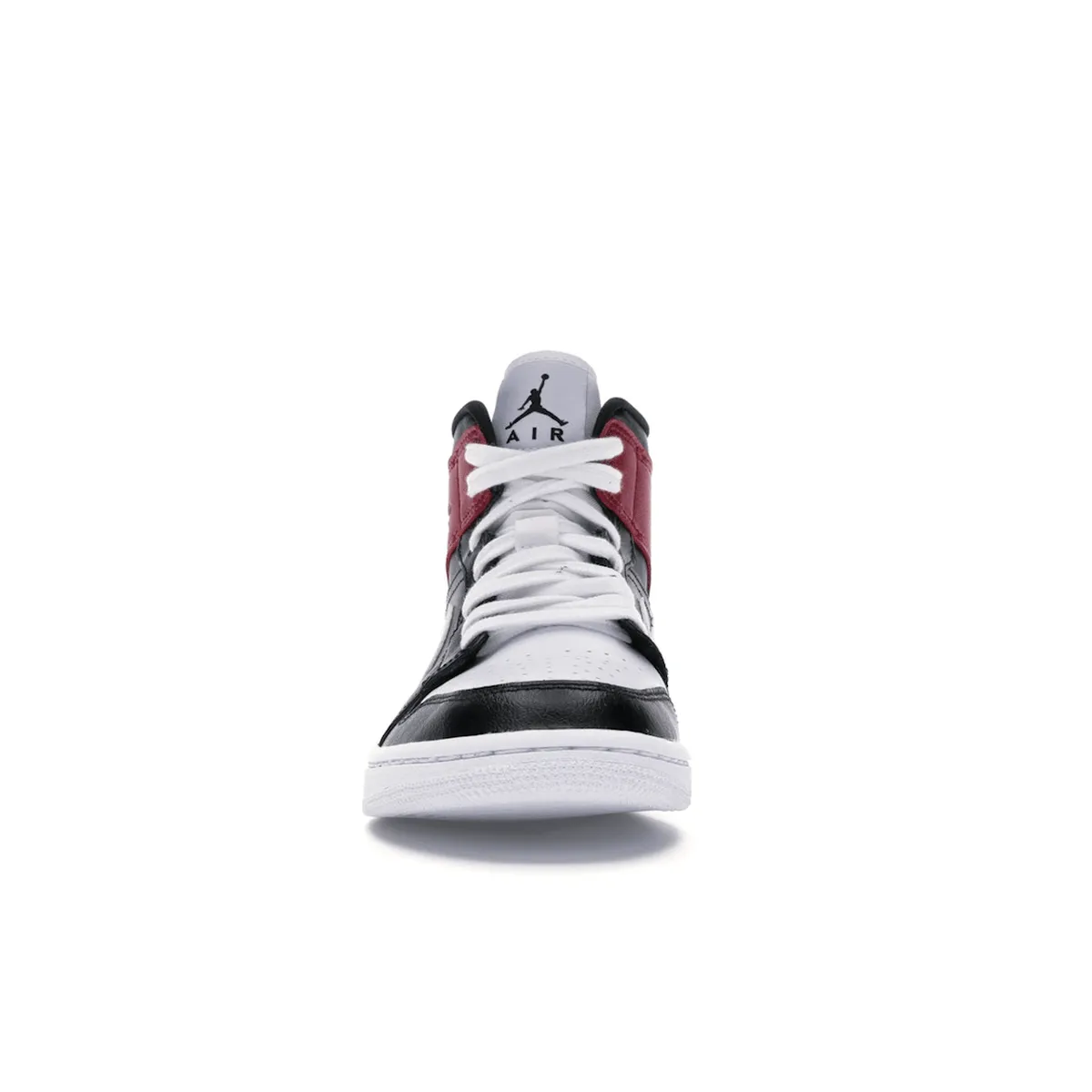 Soft Material Air Jordan 1 Mid Black Noble Red