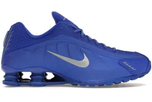 Nike Shox R4 Racer Blue Metallic Silver Slip-Resistant Shoes Sun Day