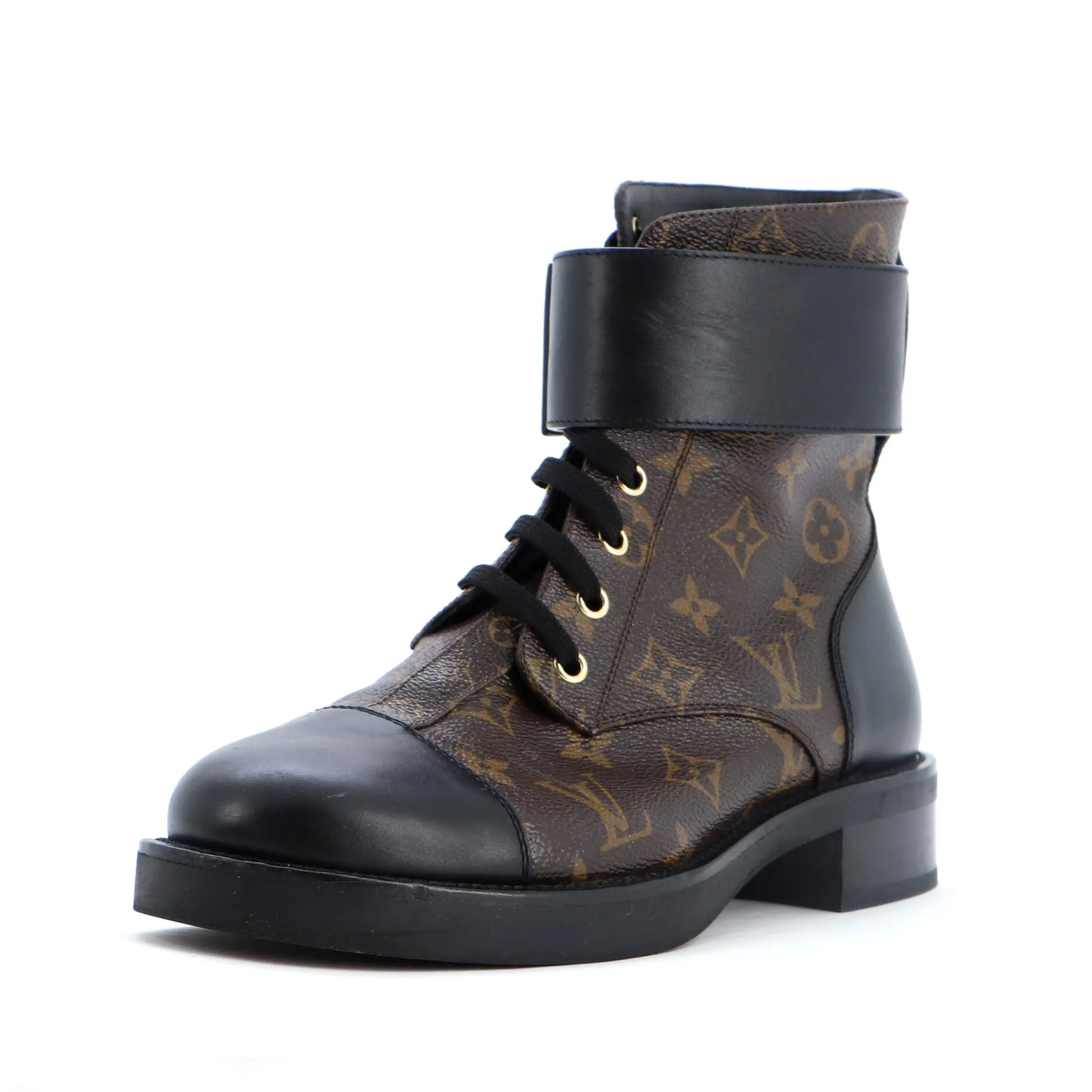 Soft Shield Louis Vuitton Women's Wonderland Flat Ranger Boots Monogram Canvas and Leather