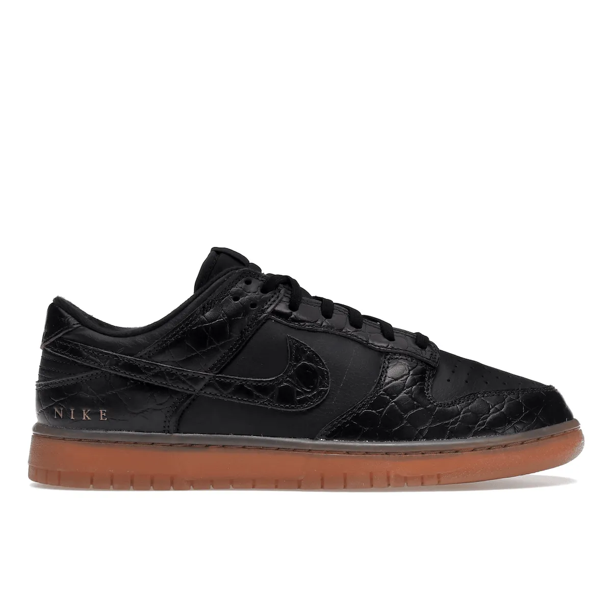Soft White Nike Dunk Low Velvet Brown Black