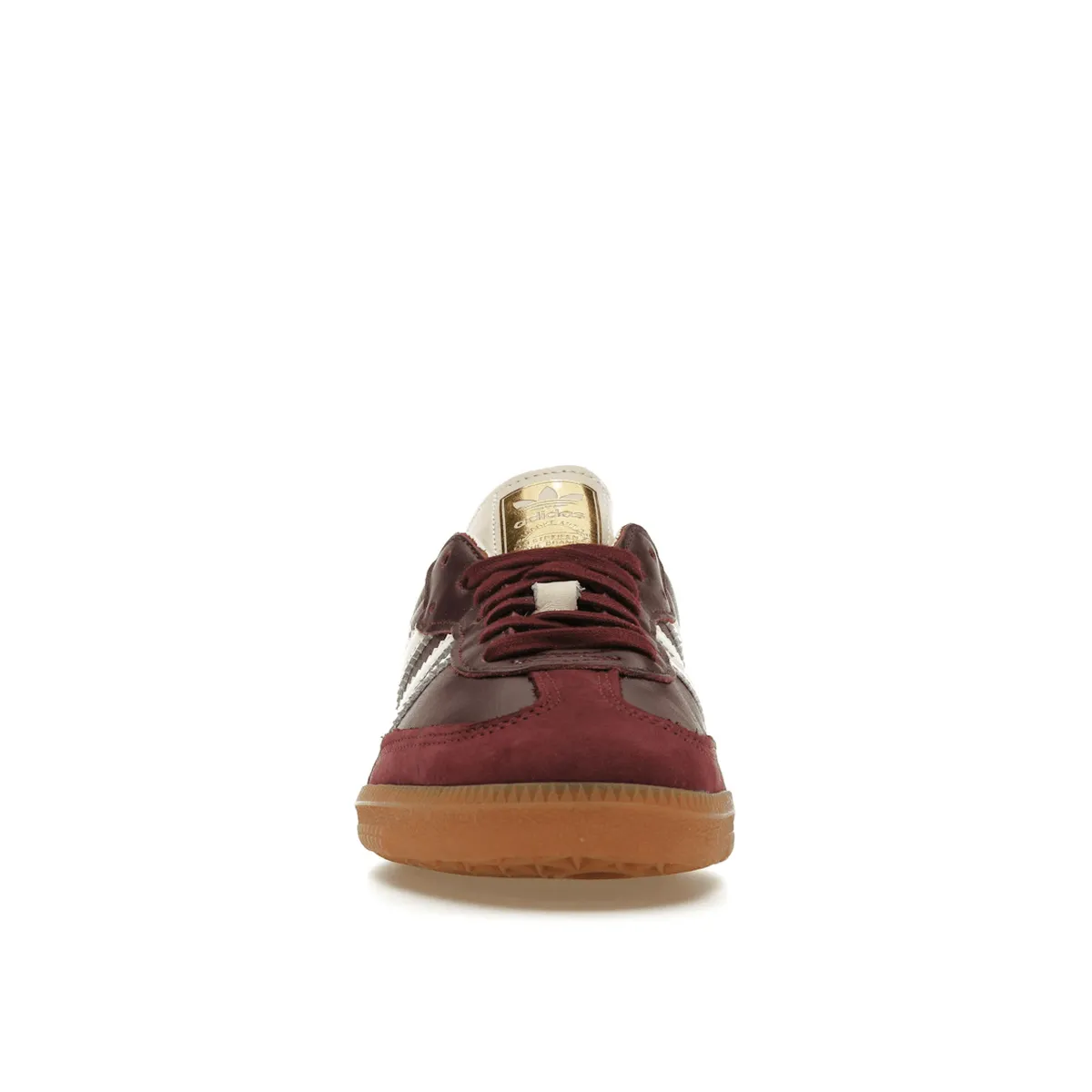 Soft Step-In Layer Adidas Samba OG Maroon Gold Metallic