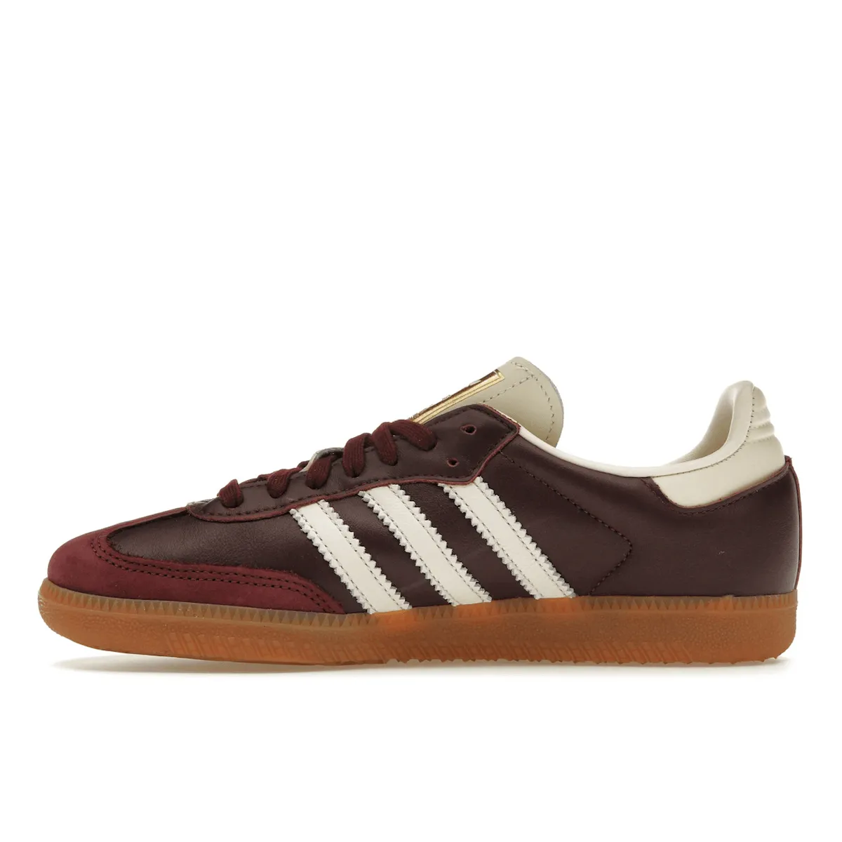 Soft Step-In Layer Adidas Samba OG Maroon Gold Metallic