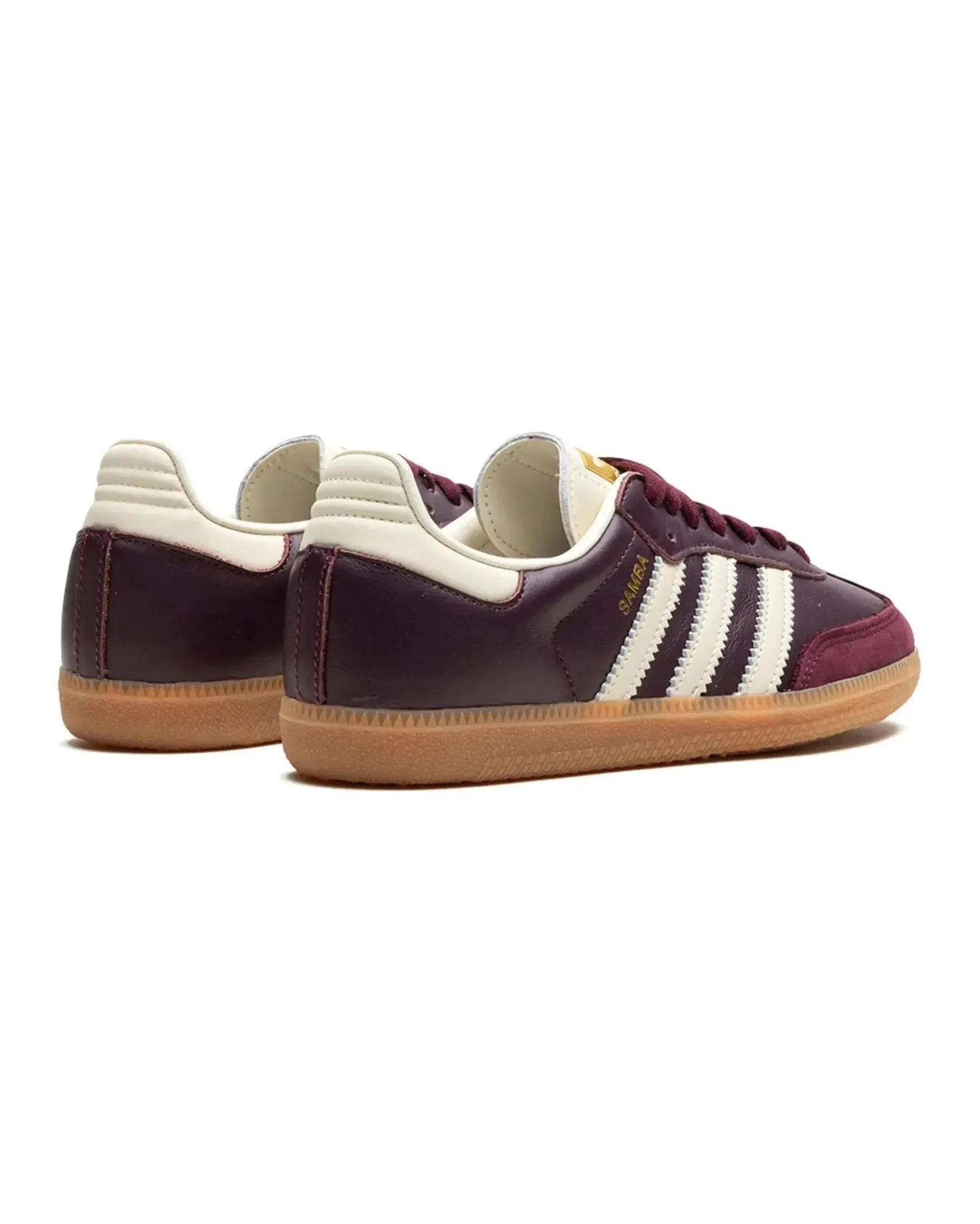 Soft Step-In Layer Adidas Samba OG Maroon Gold Metallic
