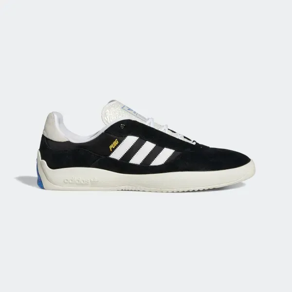 Soft Upper Adidas Puig Shoe - Core Black/White/Blue
