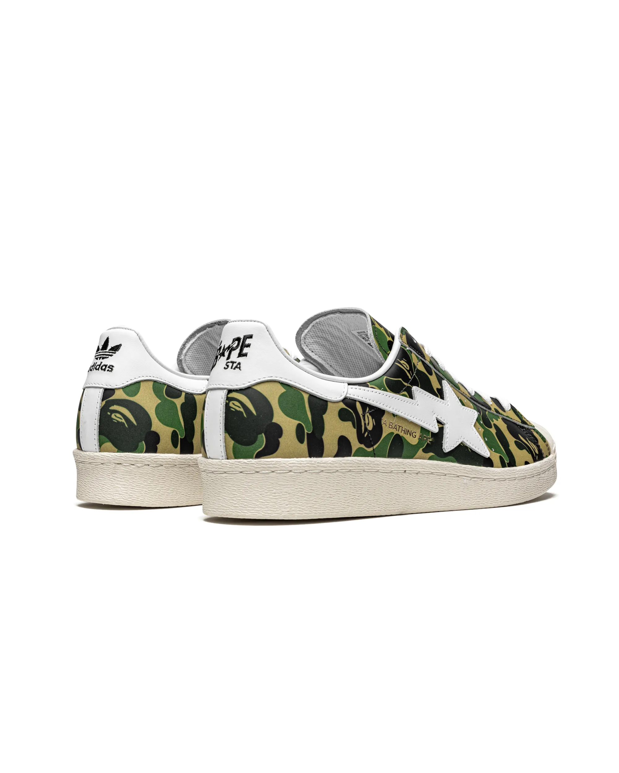 Soft Walk adidas Superstar Bape ABC Camo Green