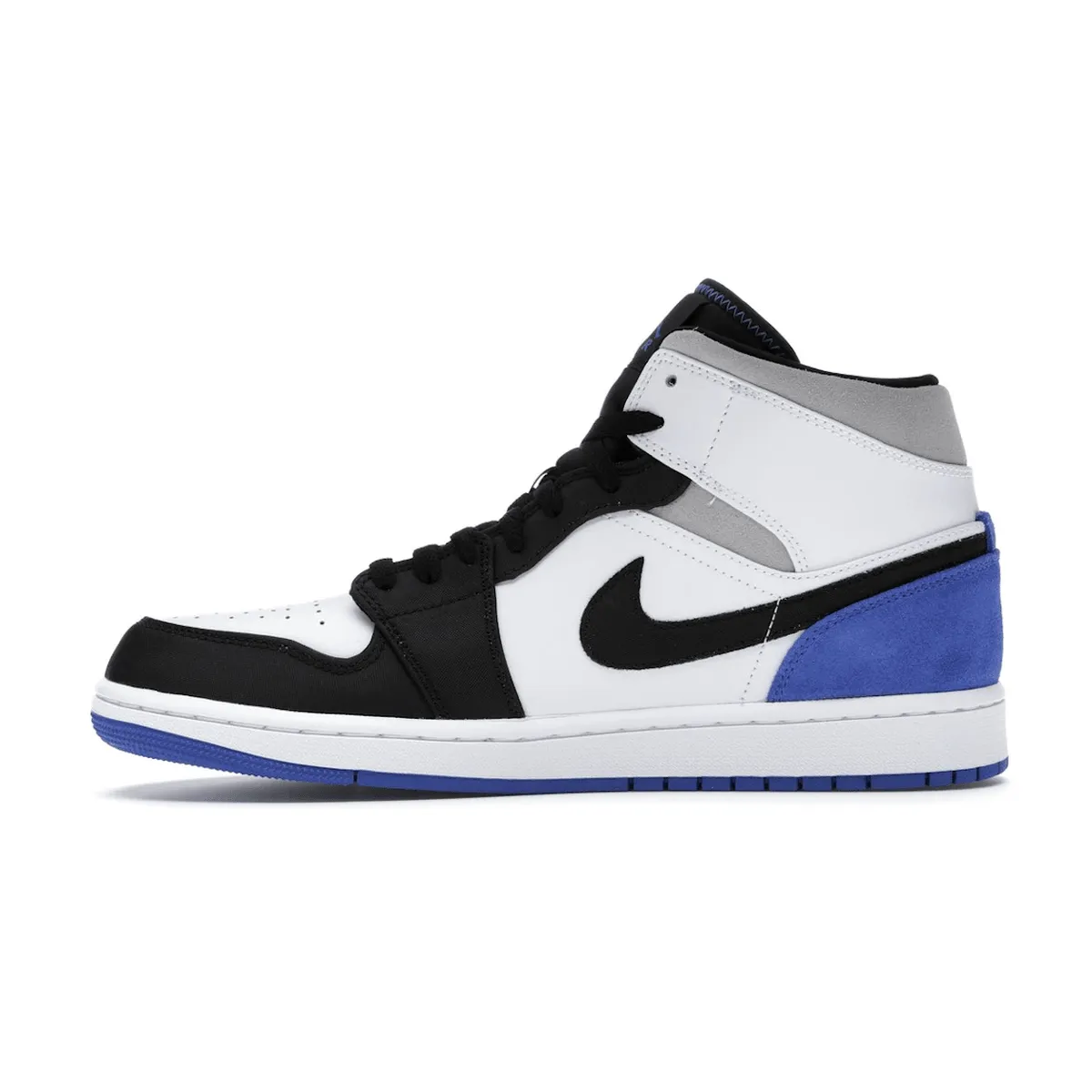 Speed Cushioning Air Jordan 1 Mid SE White Black Royal