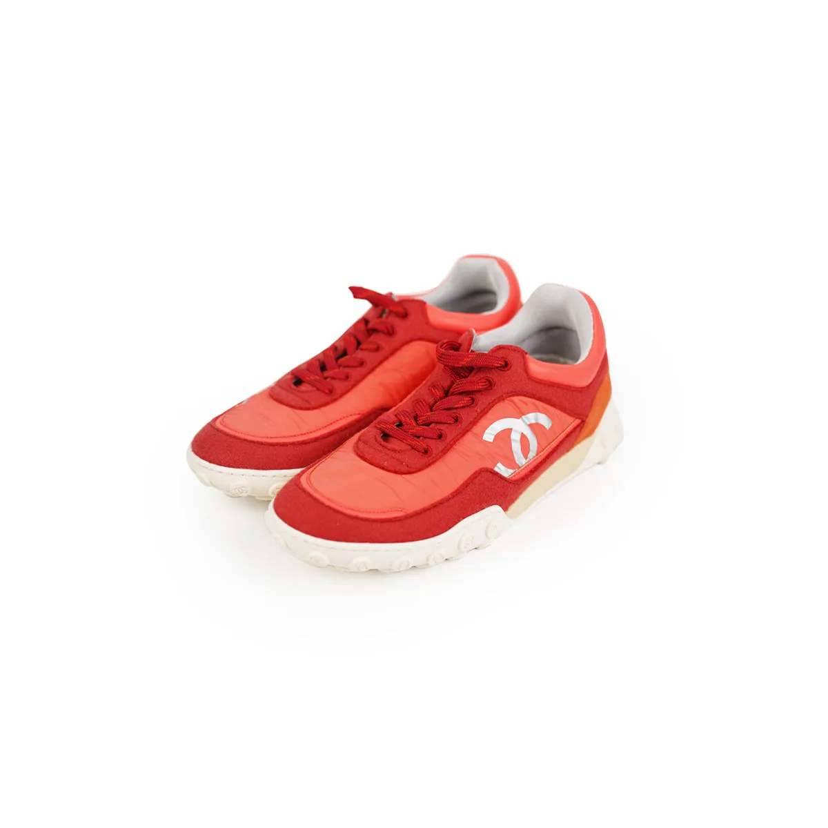 Sport Driven Chanel Sneakers Orange - Size 39