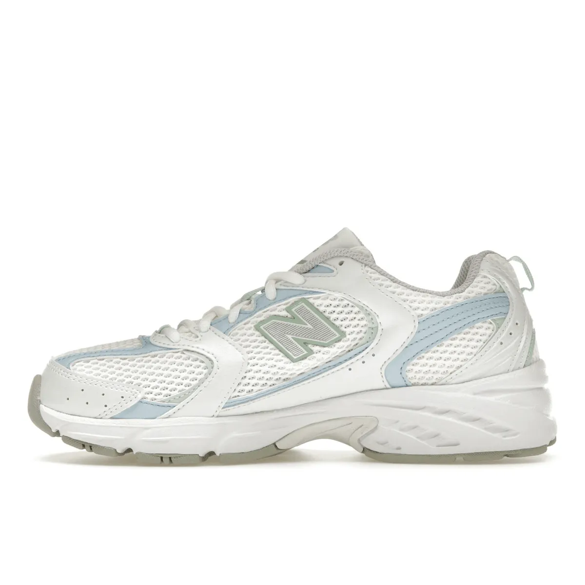 Sporty lining New Balance 530 White Light Chrome Blue Clay Ash