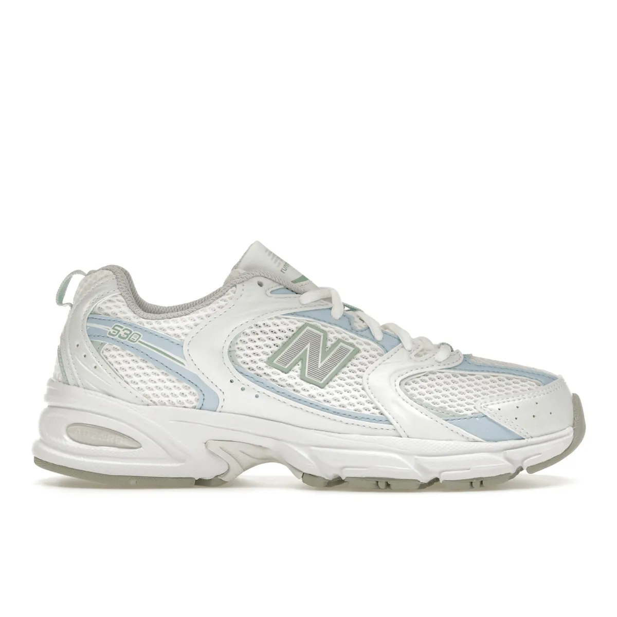 High Support New Balance 530 White Light Chrome Blue Clay Ash