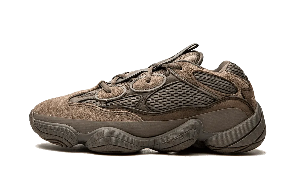 Yeezy 500 Clay efficient workout logo - strapped shoes