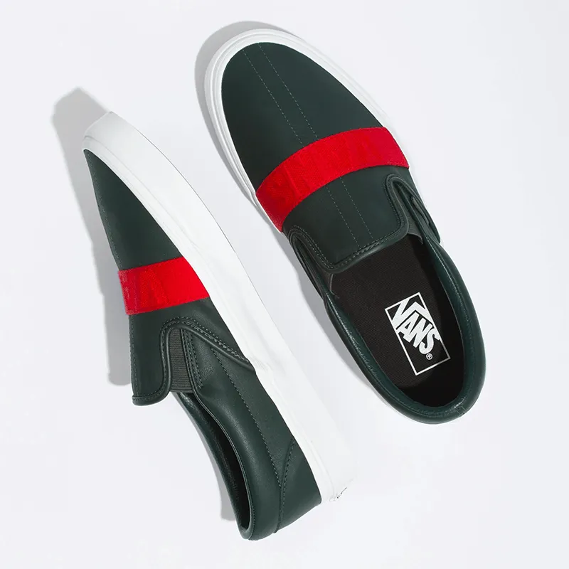 Statement-Piece [VN0A5HZR9JF] LEATHER & WEBBING CLASSIC SLIP-ON WEBBING