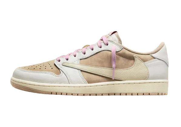 Balanced feel AJ1 Low Travis Scott Pink Mocha