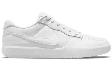 Nike SB Force 58 PRM Shoe - White/White/White Easy Grip Slim breathability