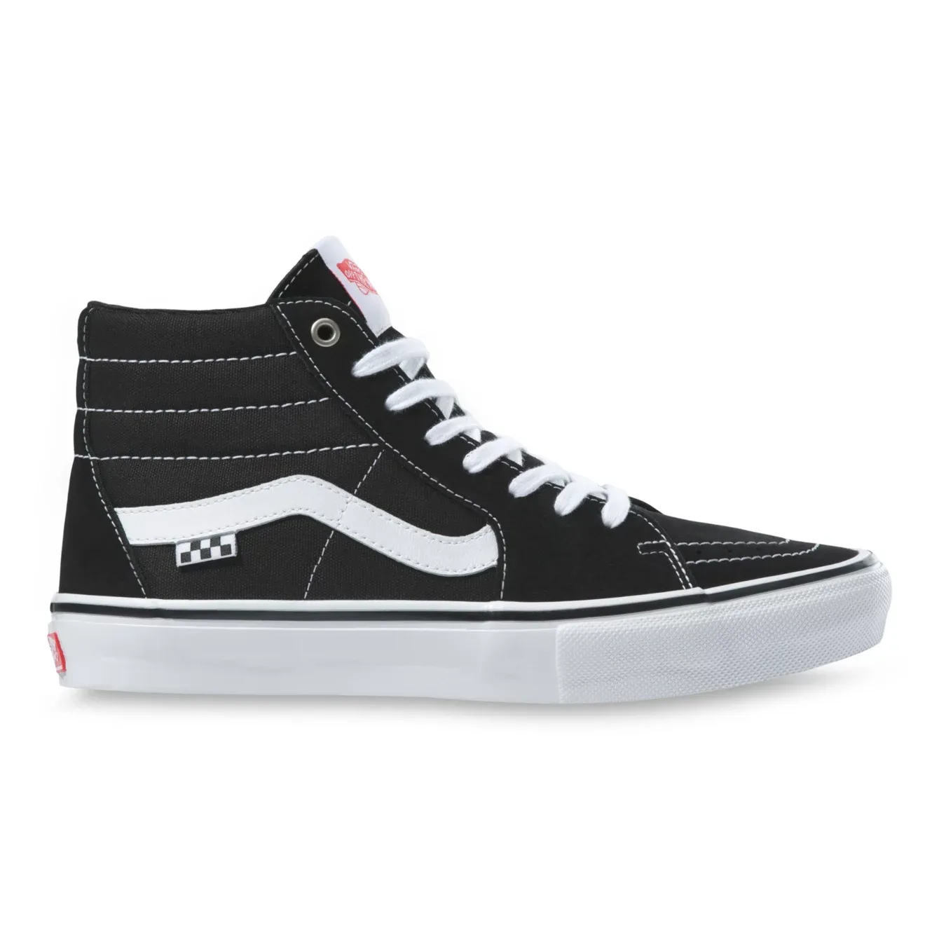 Vans Skate Sk8-Hi Shoe - Black/White Structured chic Flexible Build