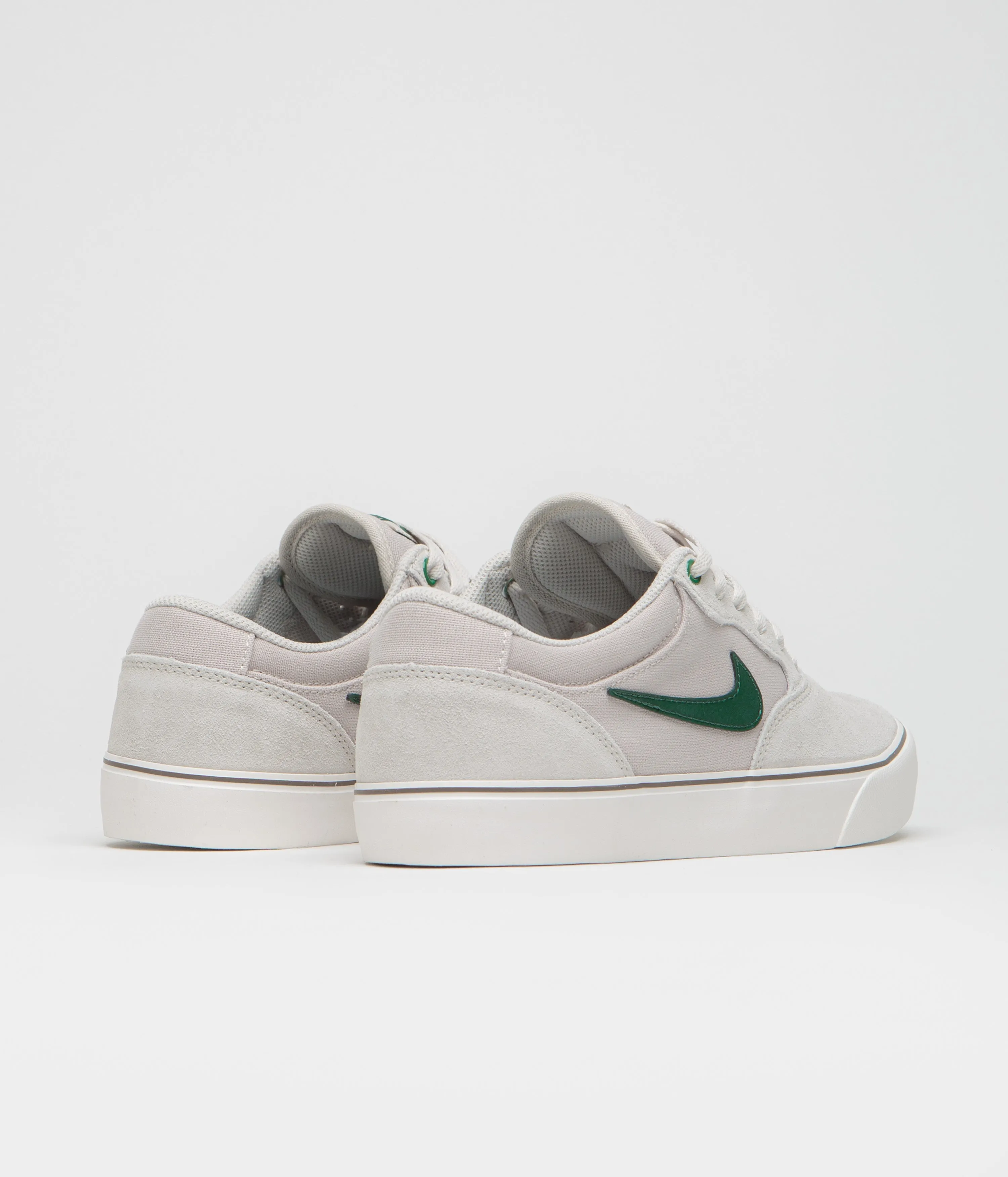 Nike SB Chron 2 Shoes in Light Orewood Brown and Fir and Phantom - Mink Brown