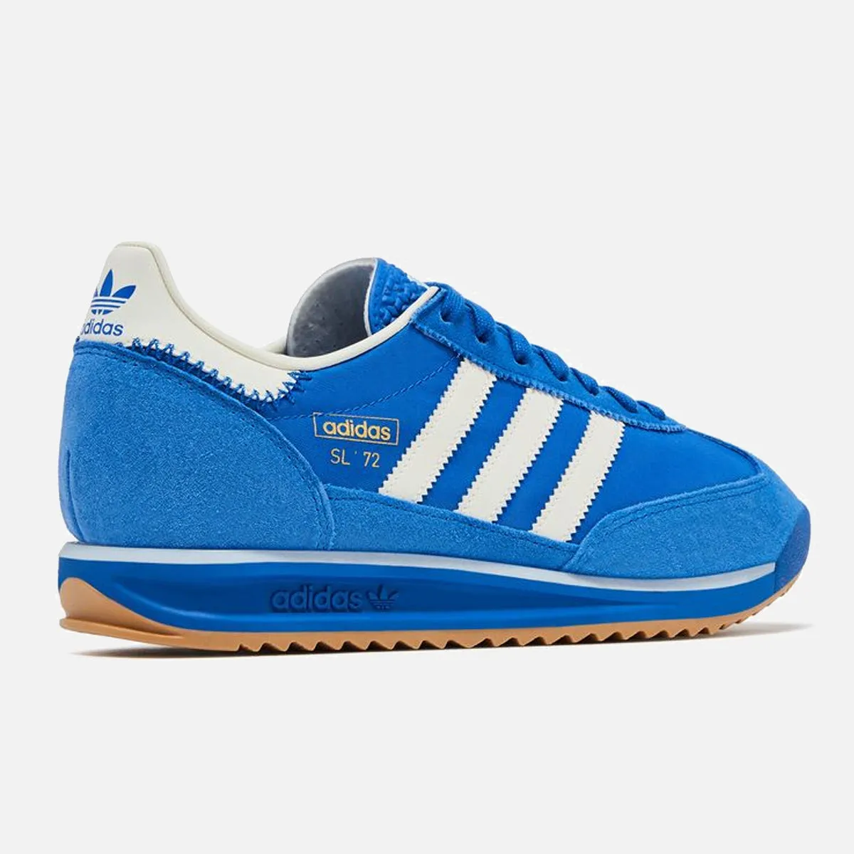 Stone-Detail Men's Adidas SL72 RS Blue Suede
