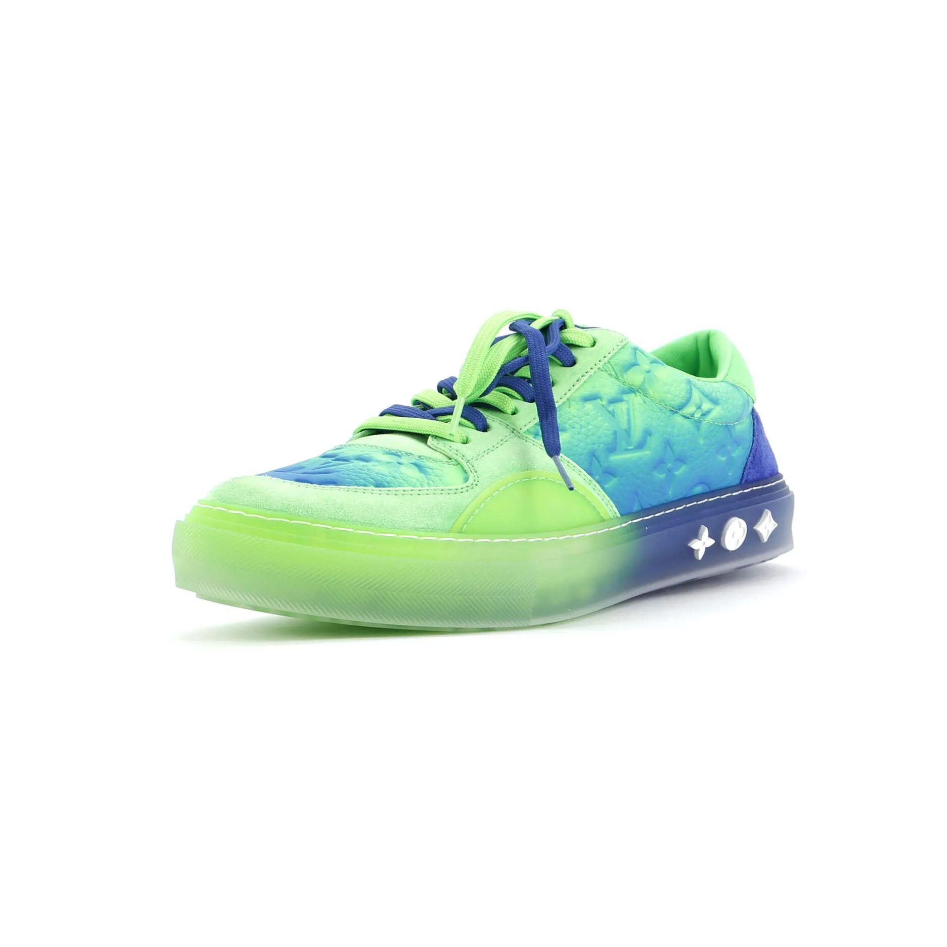 Street Fit Louis Vuitton Men's LV Ollie Sneakers Limited Edition Illusion Monogram Taurillon Leather