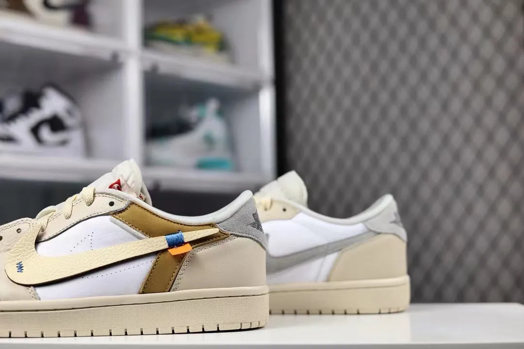 Street Inspired AJ1 Low X OW Customs Off-White