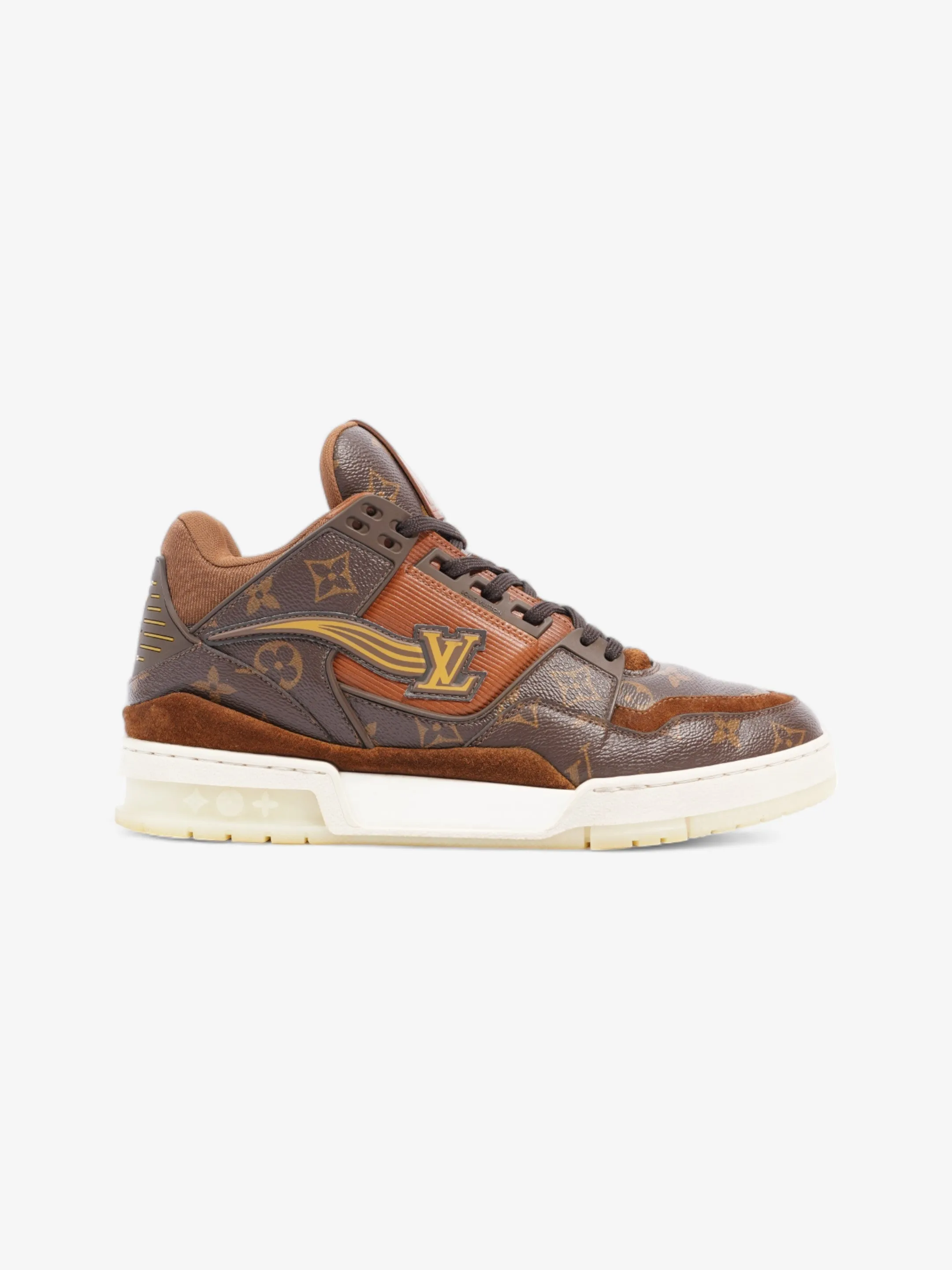 stretchy design Louis Vuitton LV Sneakers Brown / Monogram Coated Canvas EU 44 UK 9.5