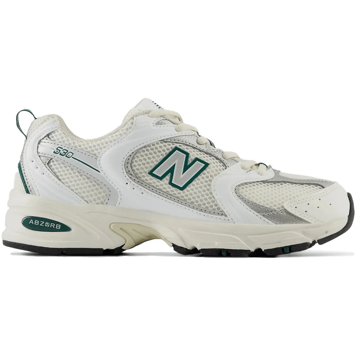 Structured New Balance 530 Sea Salt Marsh Green