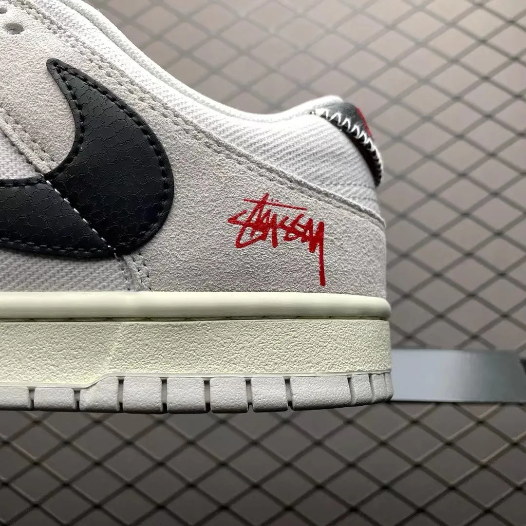 Stussy X Dunk SB Low Cream Black Active Motion