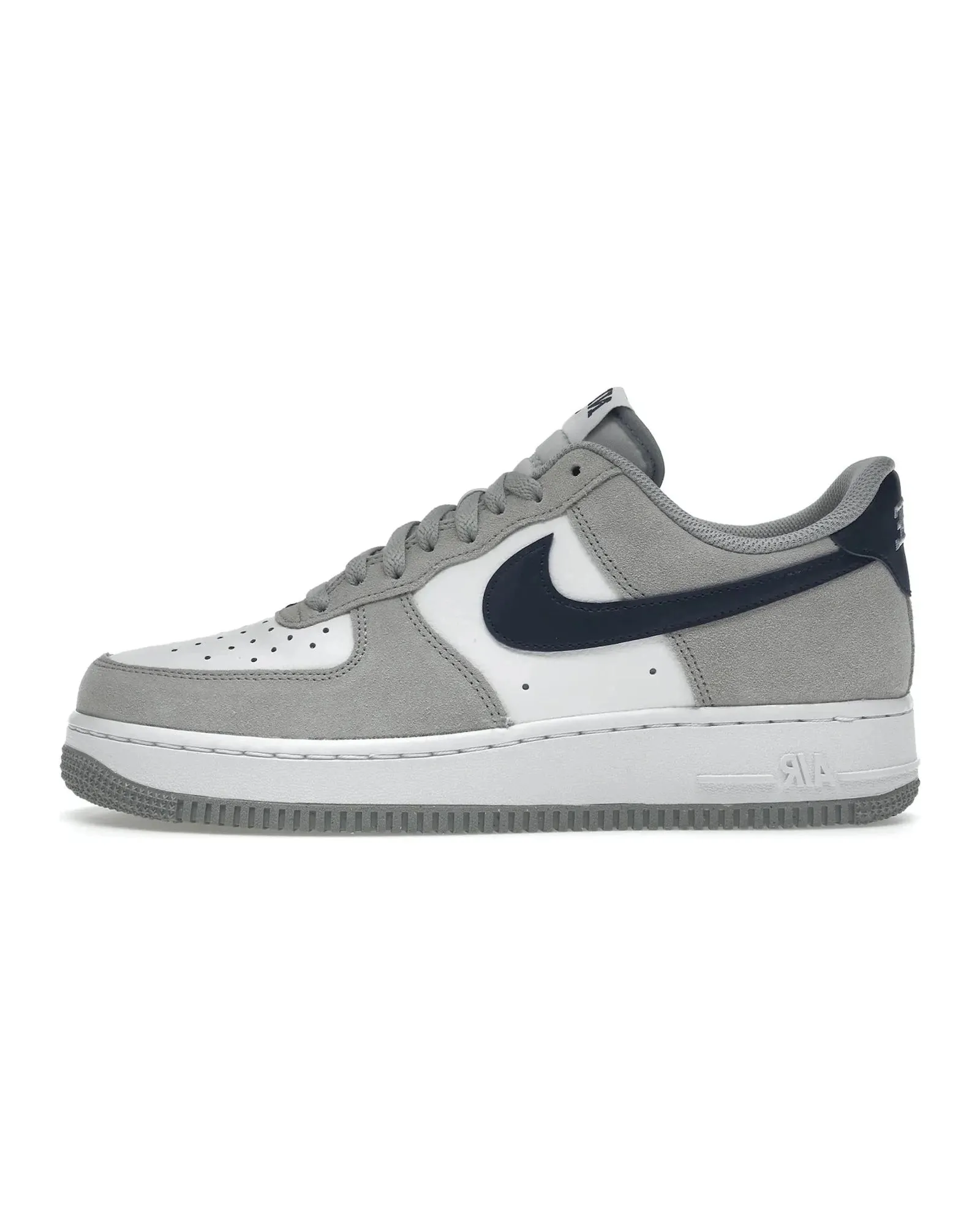 Stylish Ride Nike Air Force 1 Low '07 Light Smoke Grey Midnight Navy