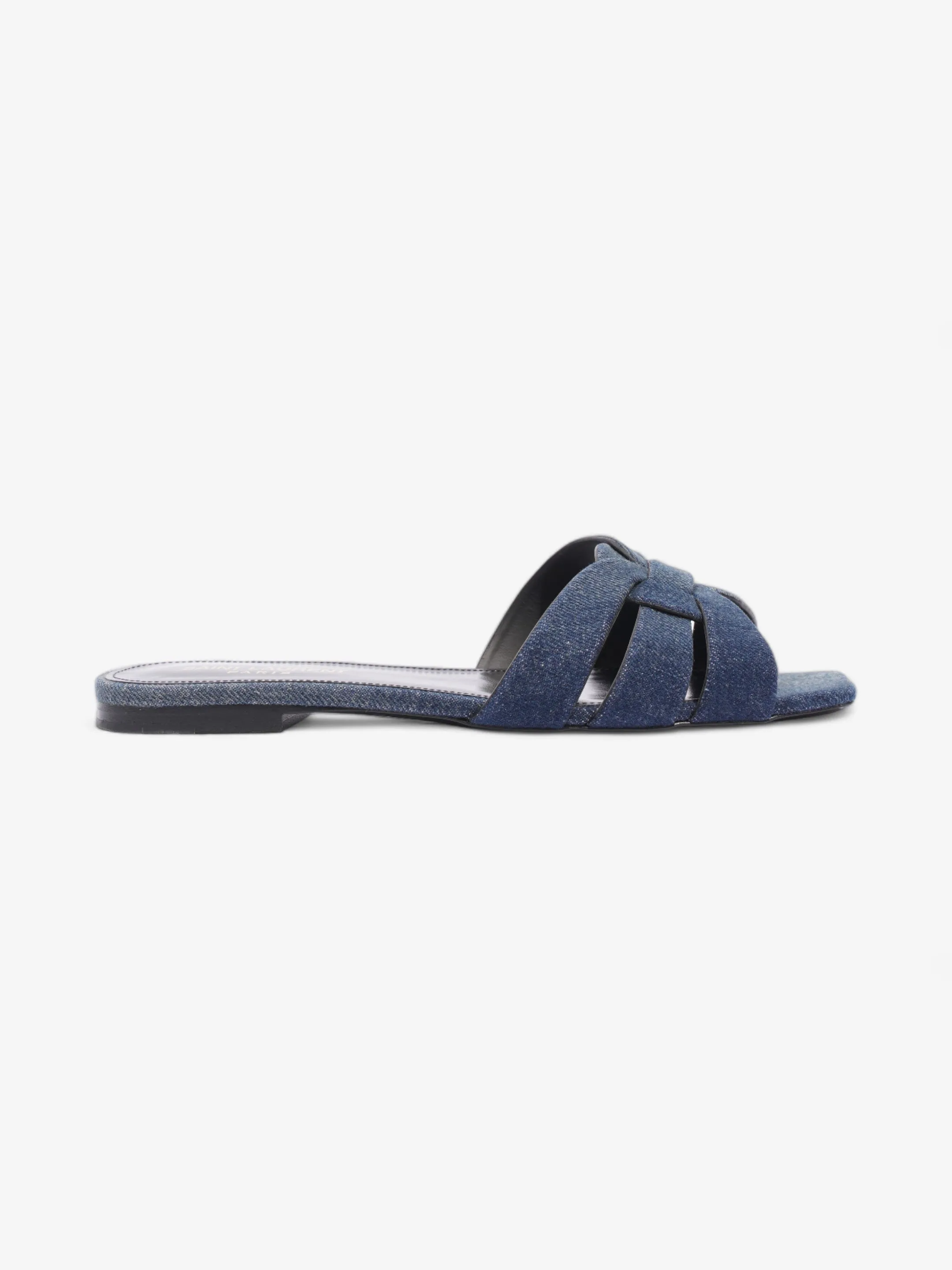 Supportive Fit Saint Laurent Nu Pieds Denim Sandals  Blue  Denim EU 37.5 UK 4.5