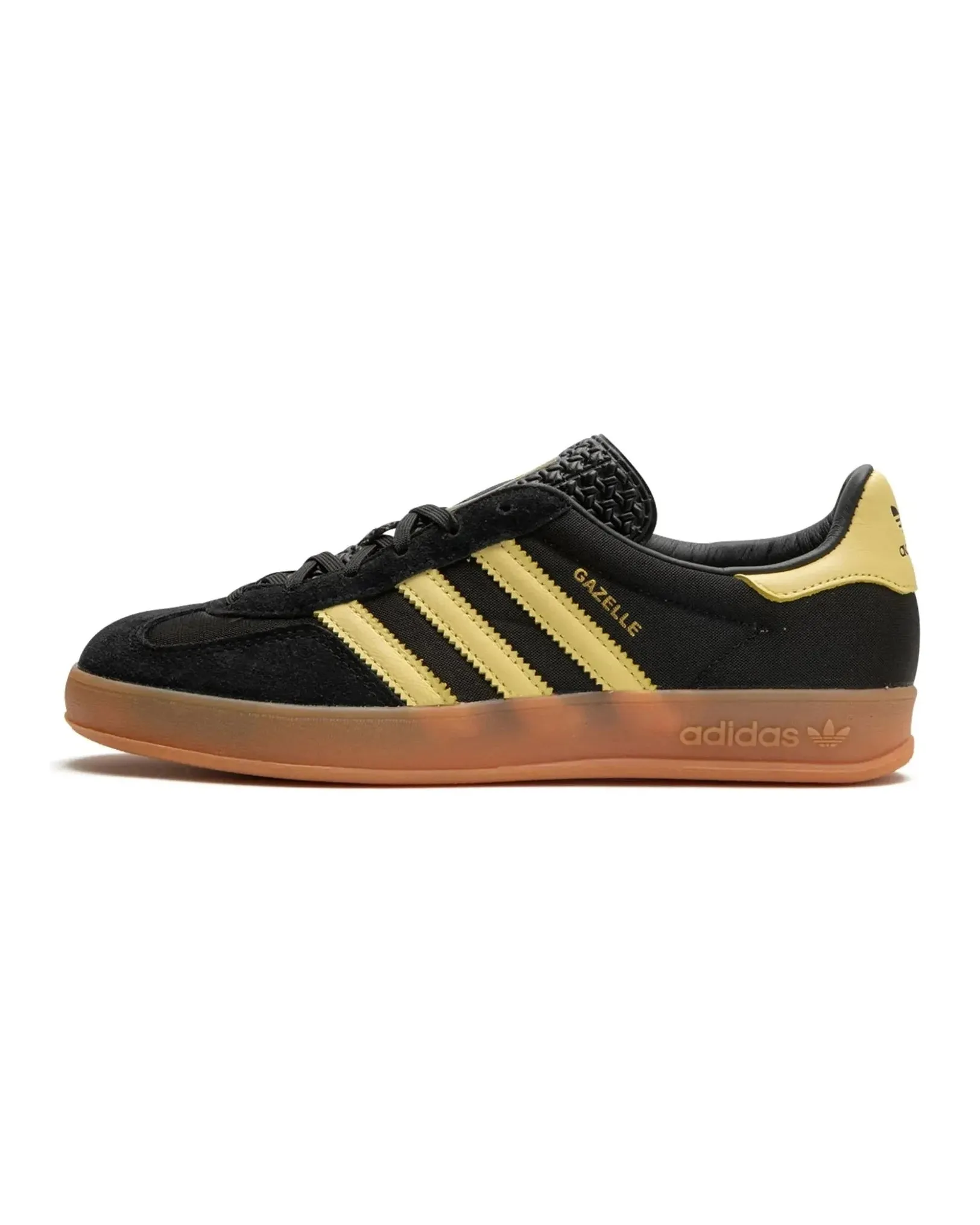 Supportive Padding Mechanism Adidas Gazelle Indoor Black Almost Yellow Gum