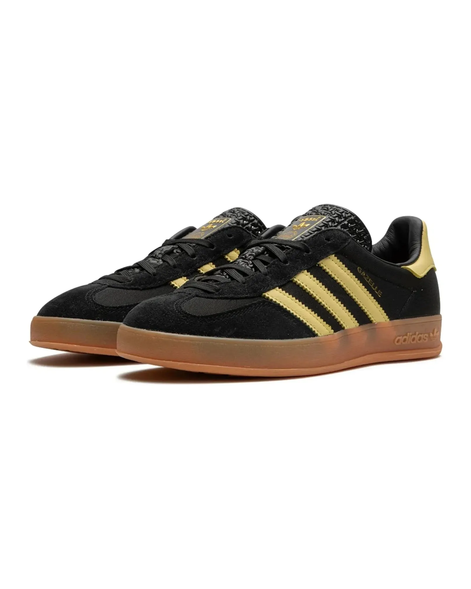 Supportive Padding Mechanism Adidas Gazelle Indoor Black Almost Yellow Gum