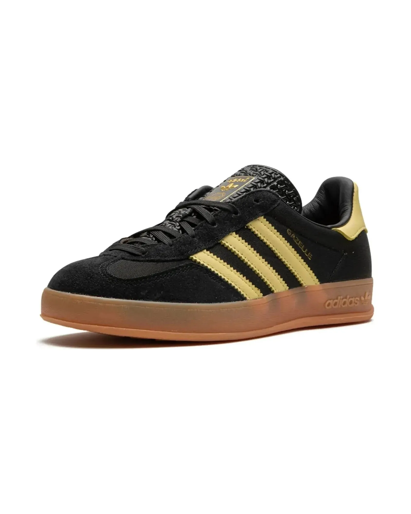 Supportive Padding Mechanism Adidas Gazelle Indoor Black Almost Yellow Gum