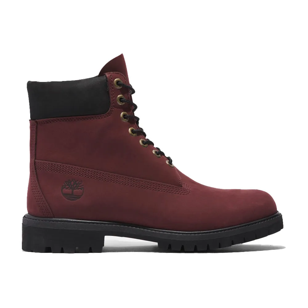 "Timberland 6-Inch Burgundy Nubuck PRM"