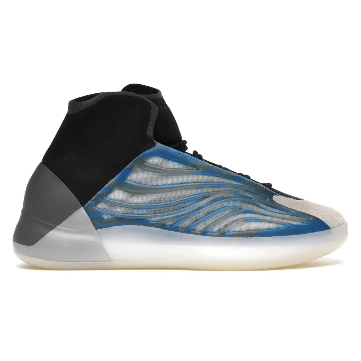 Adidas Yeezy QNTM BSKTBL Frozen Blue foot biomechanics easy - to - clean upper shoes