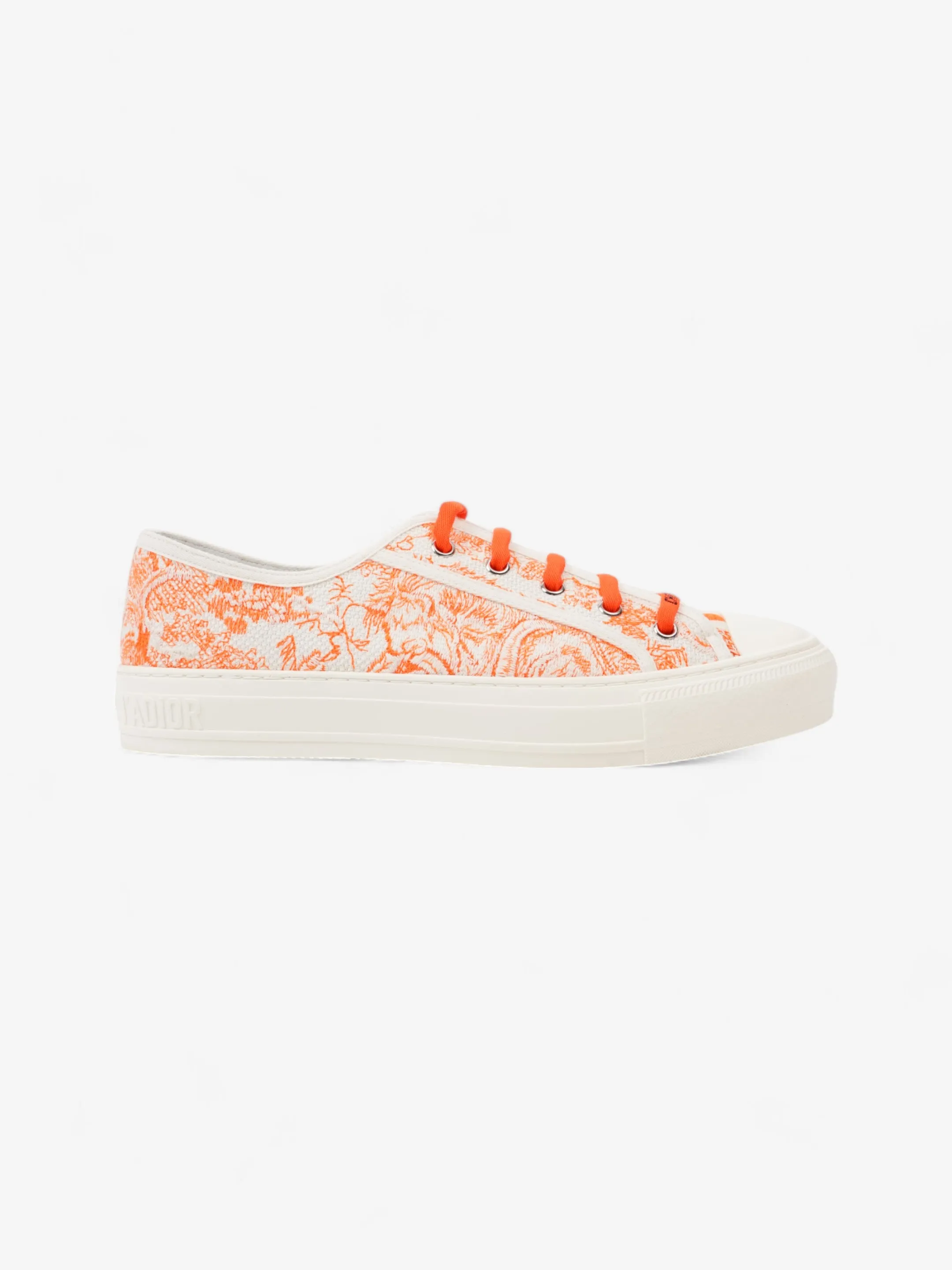 Total Fit Christian Dior Walk'n'Dior Sneaker White  / Orange Canvas EU 41 UK 8
