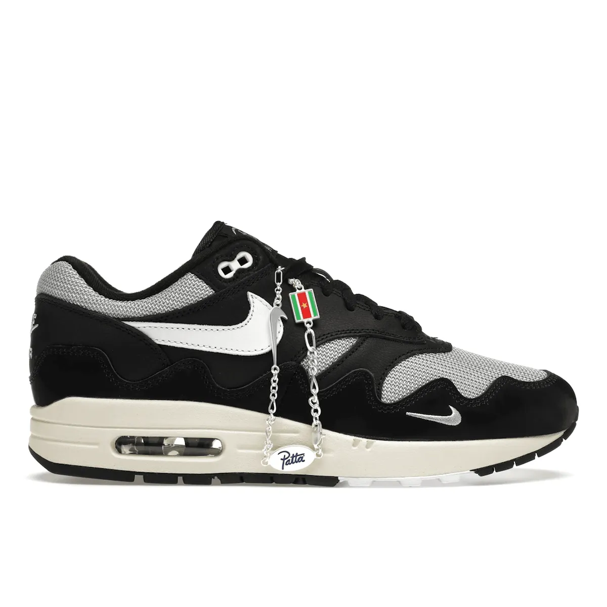 Traction Rubber Outsole Air Max 1 X Patta Black