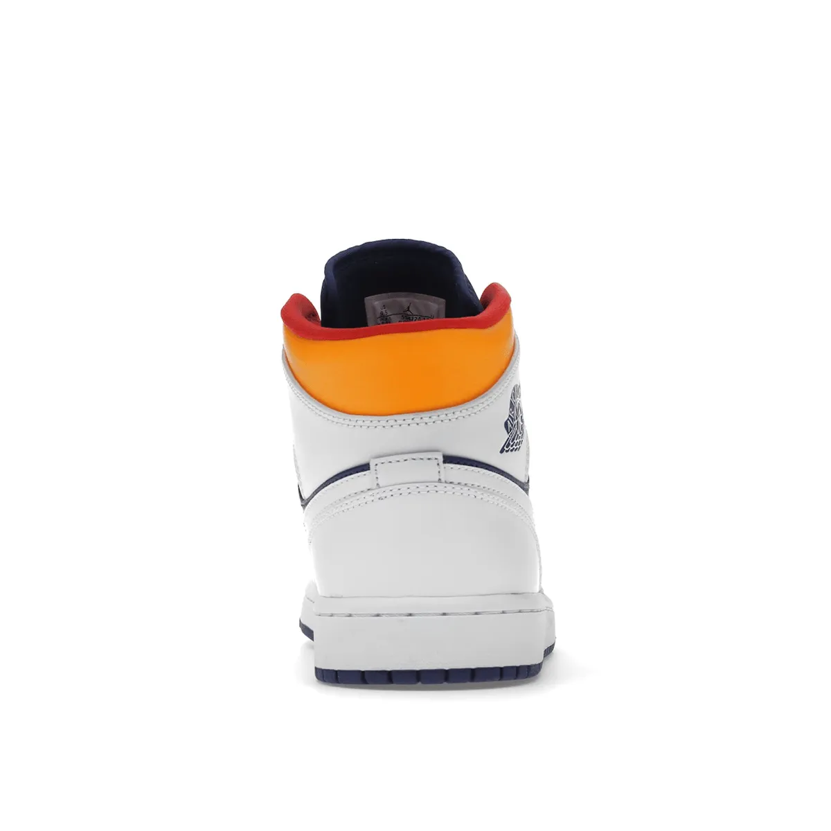 Trail Running Air Jordan 1 Mid White Laser Orange Deep Royal Blue