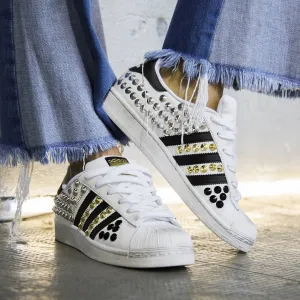 Cloud Step Soft Materials Adidas Superstar Total Borchie Tris
