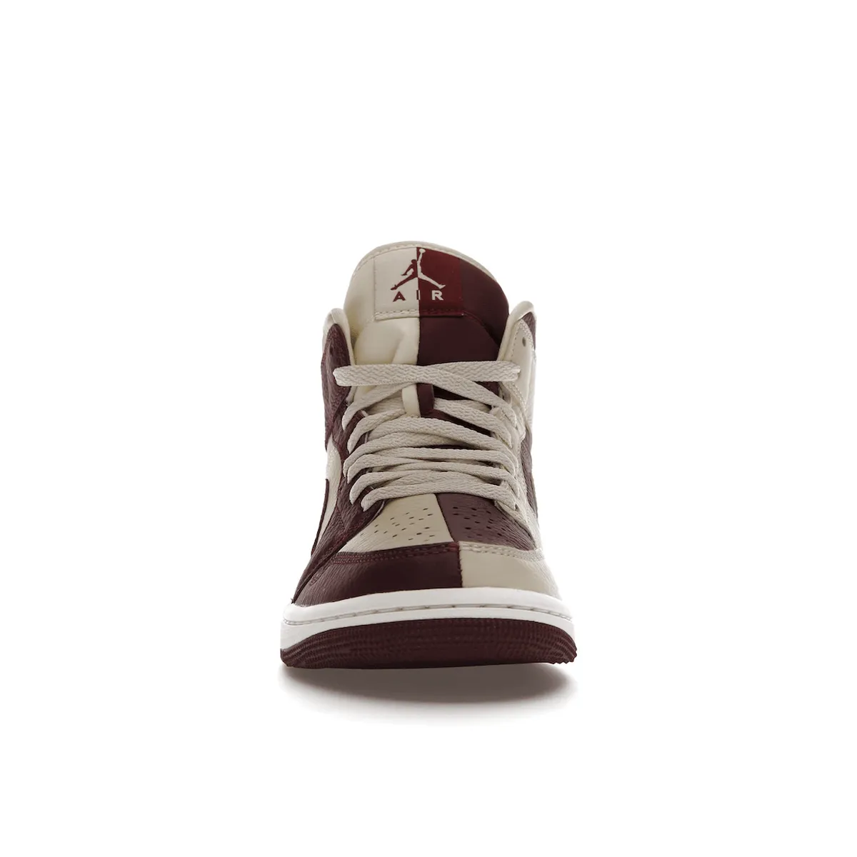 Travel Shoes Air Jordan 1 Mid SE Split Beach Cherrywood Red