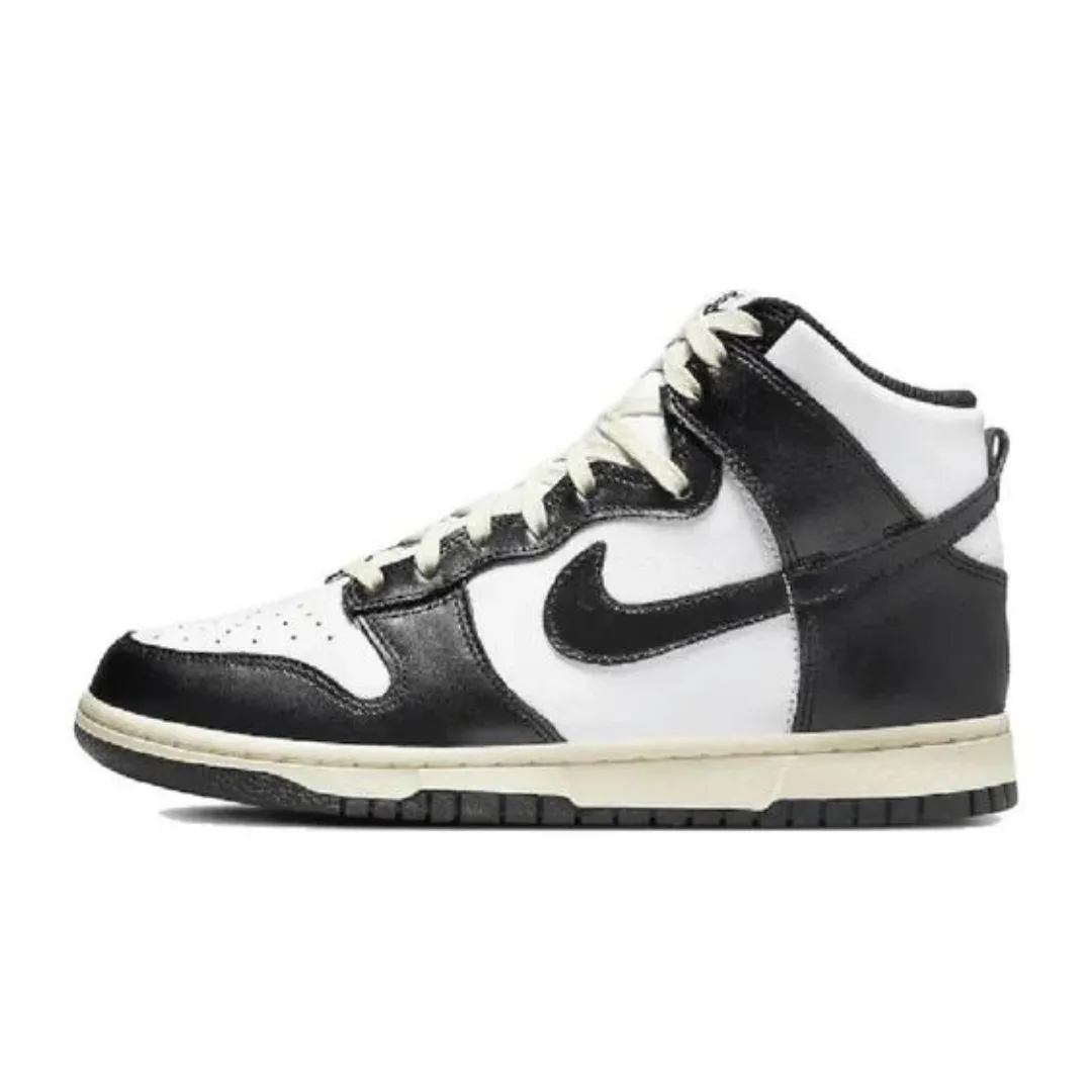 Nike Dunk High Vintage Panda Weekend Style Spring Style