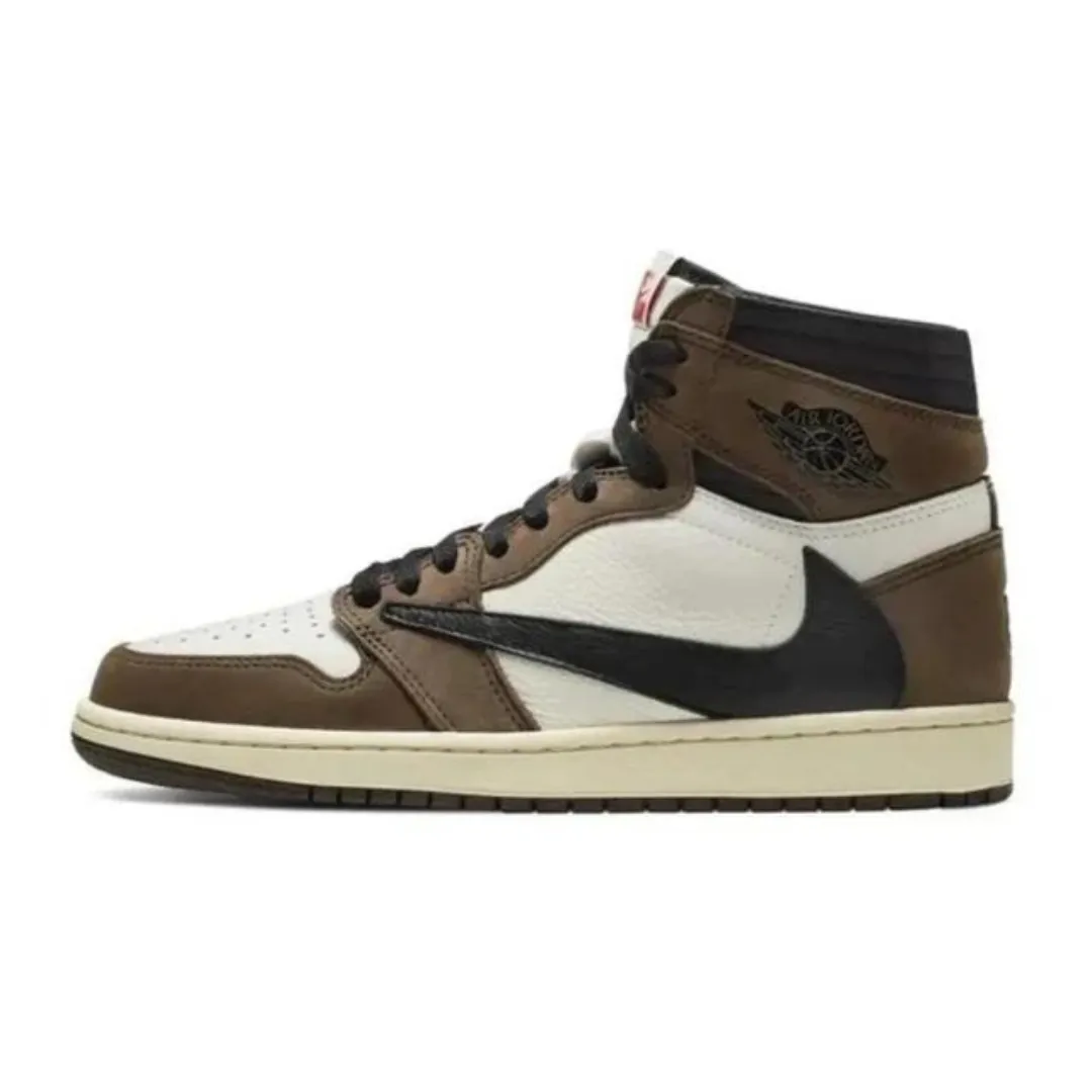 Strong Traction Flex Step Travis Scott x Air Jordan 1 Retro High OG Mocha