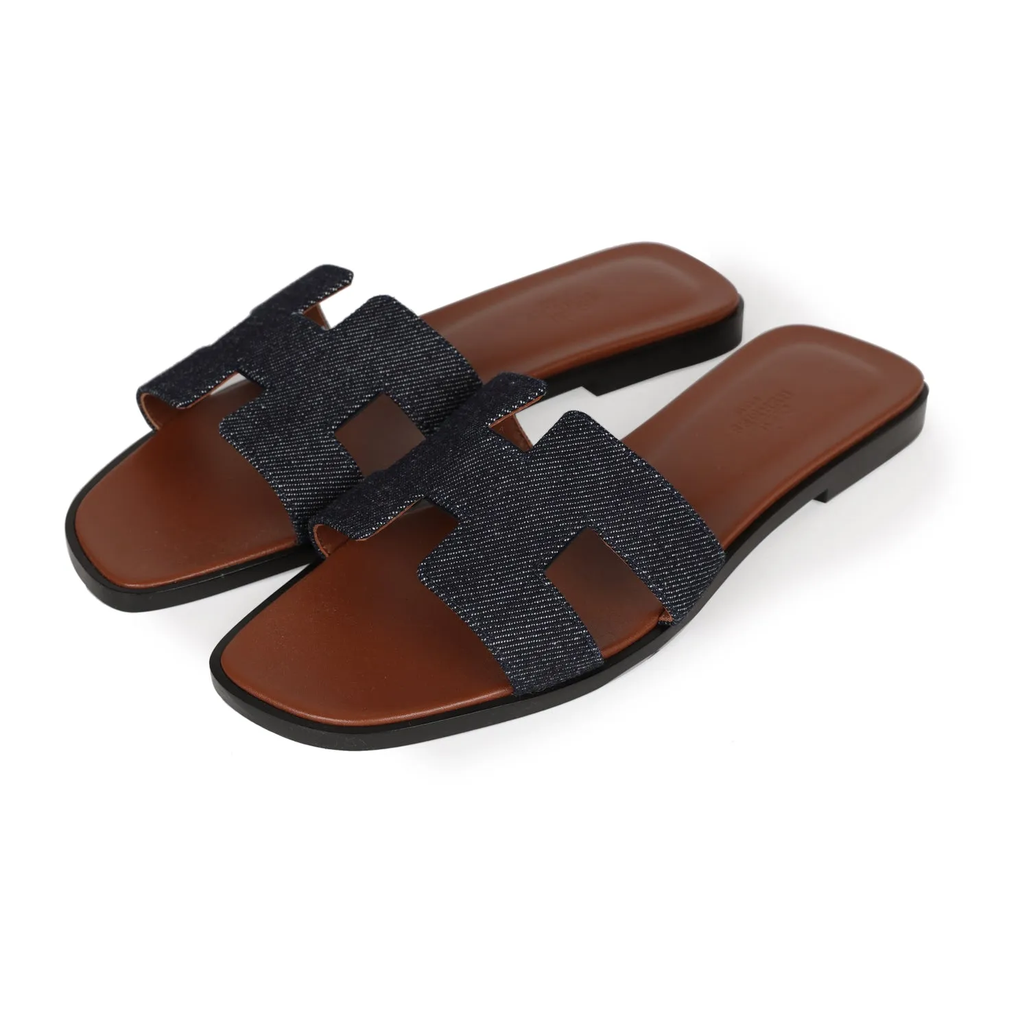 Trendy Sandals Hermes Oran Sandals Bleu Brut Denim 38 EU