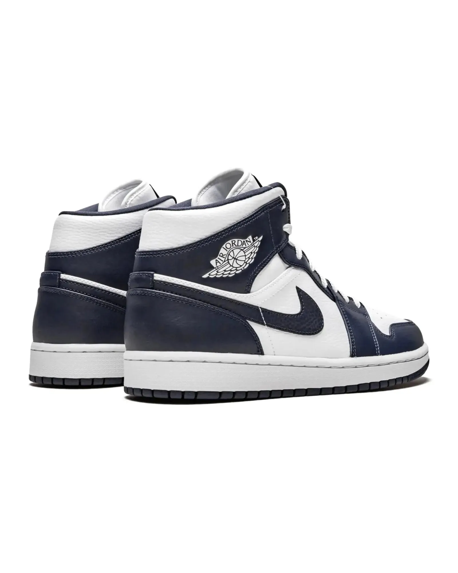 True Motion Nike Air Jordan 1 Mid White Metallic Gold Obsidian