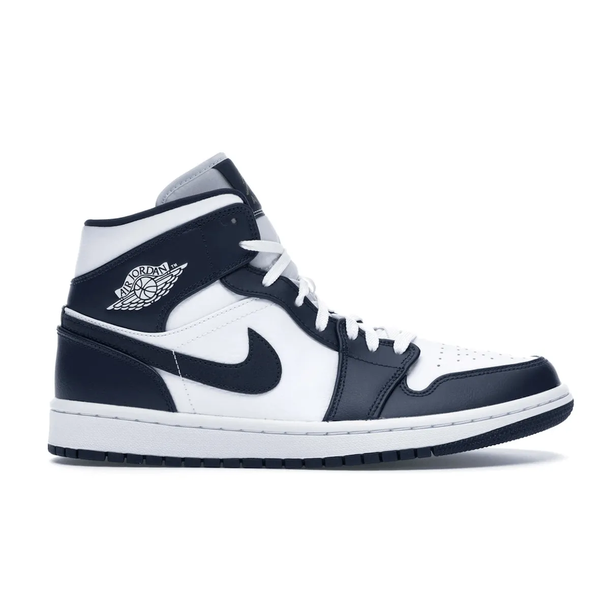 True Motion Nike Air Jordan 1 Mid White Metallic Gold Obsidian
