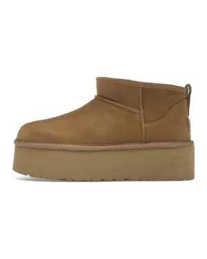 UGG Classic Ultra Mini Platform Chestnut (W) Comfy On The Move Shoes