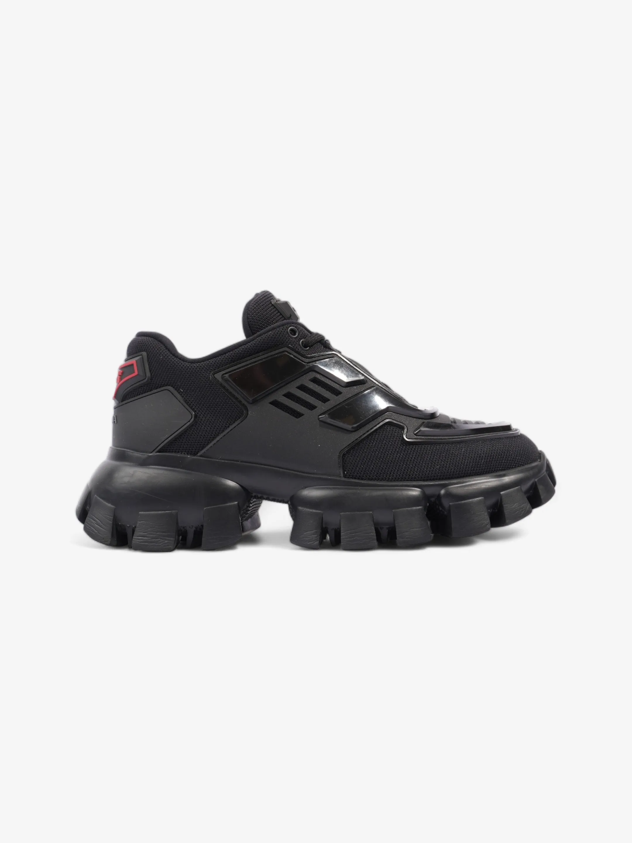 Ultra-modern Prada Cloudbust Thunder Sneakers Black / Red Mesh EU 37.5 UK 4.5