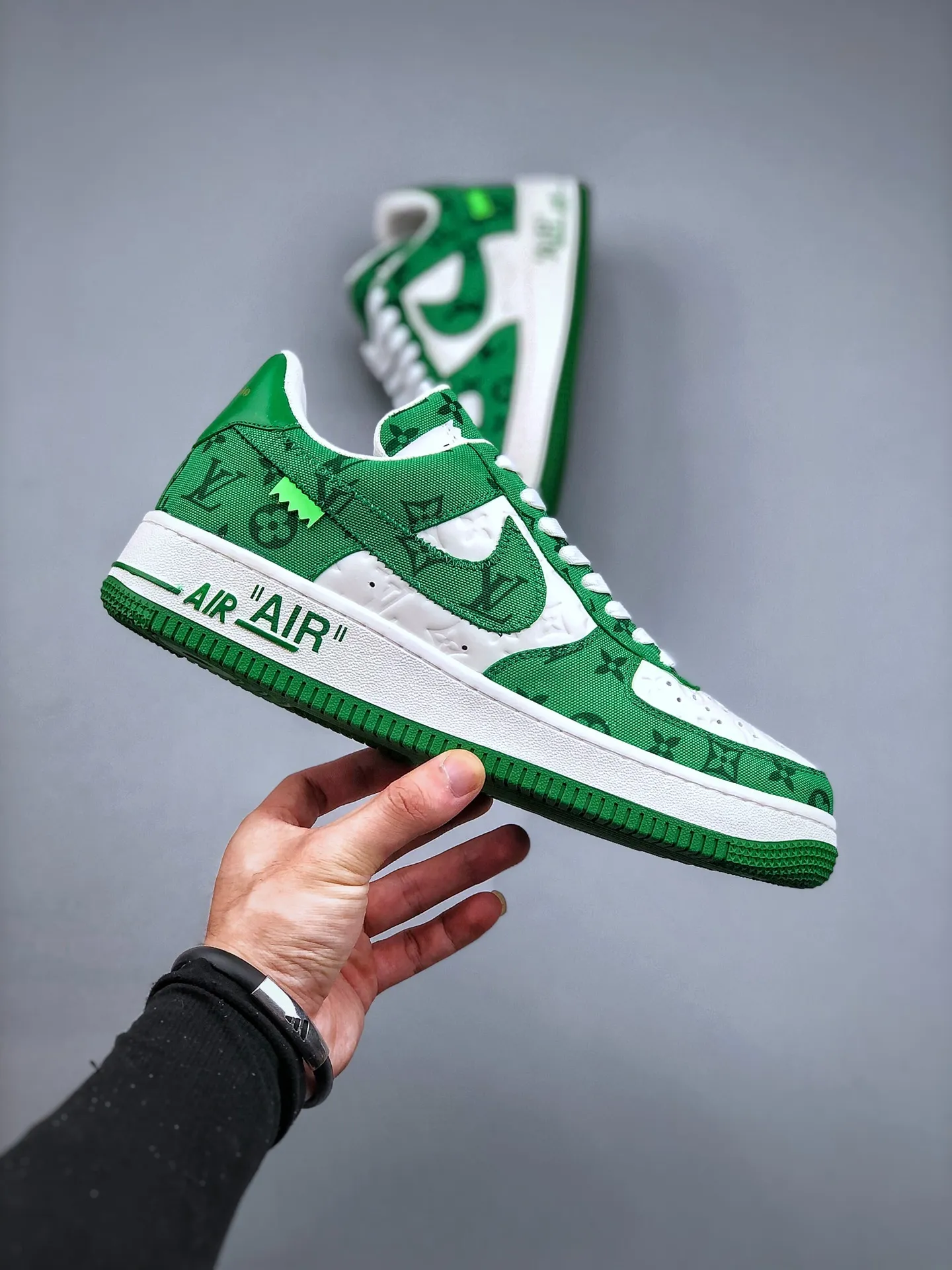 Urban Edge Max AF1 x OW by Virgil - Green Customs