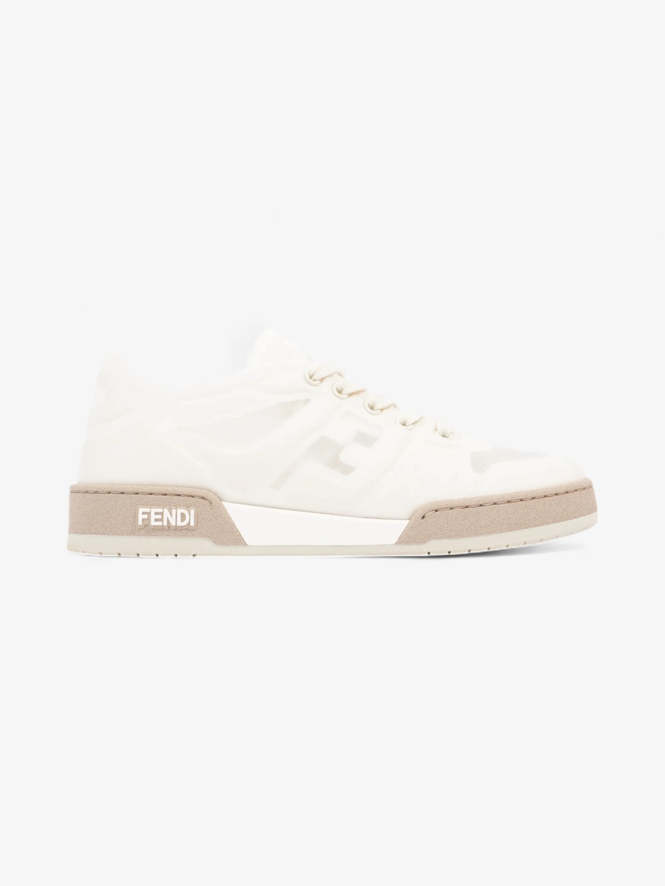 Urban Luxury Fendi Low Top Sneaker White Mesh EU 38.5 UK 5.5